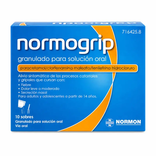 Normogrip granulát na prípravu perorálneho roztoku, 10 vrecúšok