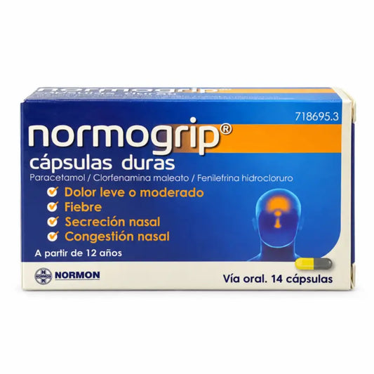 Normogrip, 14 tvrdých kapsúl