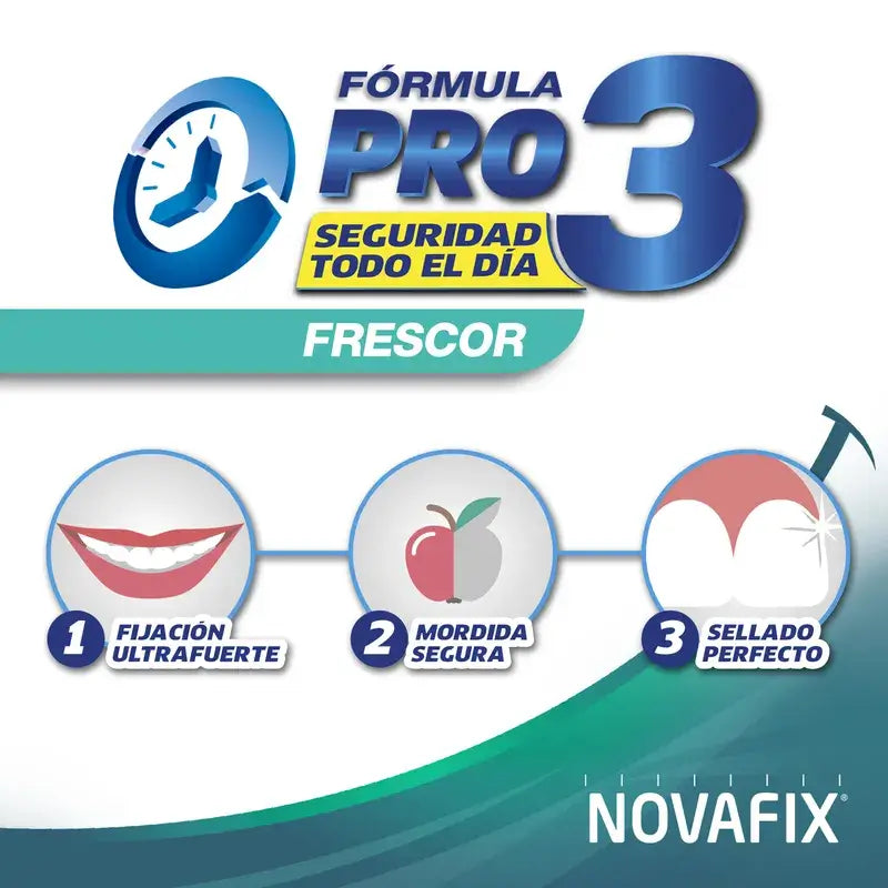 Novafix Pro 3 Lepiaci krém na zubné náhrady s osviežujúcou vôňou, 50 g