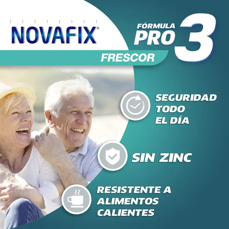 Novafix Pro 3 Lepiaci krém na zubné náhrady s osviežujúcou vôňou, 50 g