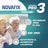 Novafix Pro 3 Lepiaci krém na zubné náhrady s osviežujúcou vôňou, 50 g