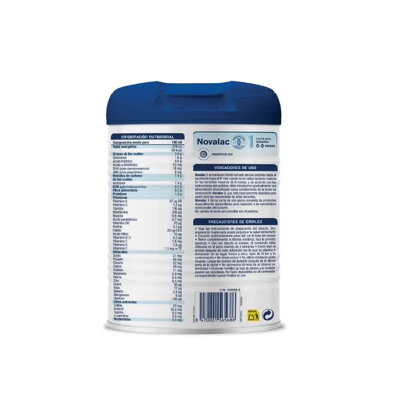 Novalac 1 Začiatočné mlieko, balenie 12 × 800 g