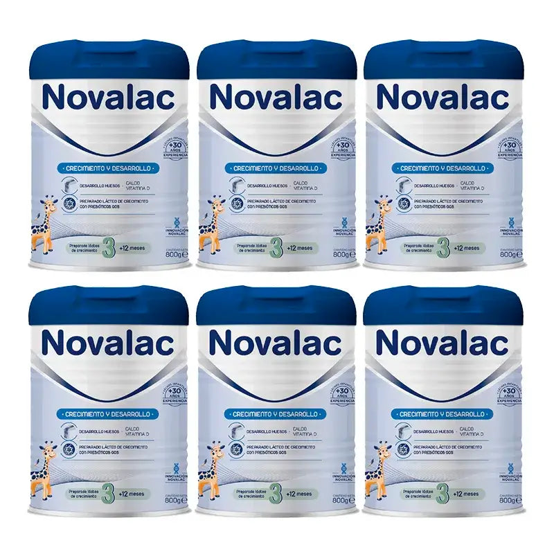 Novalac 3 – mlieko pre rast, 6 × 800 g