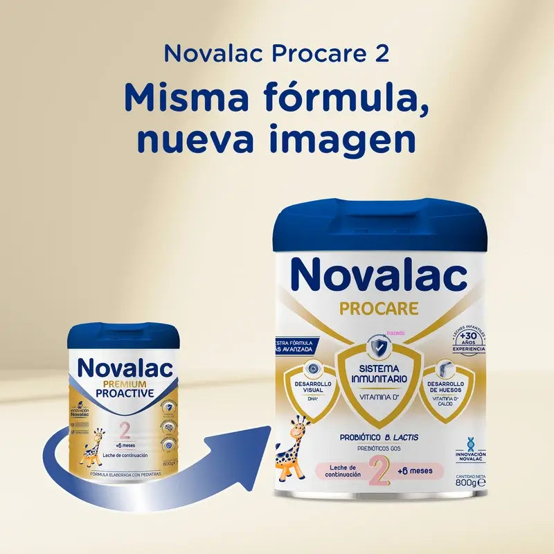 Novalac Procare 2 – pokračovacie mlieko, 4 × 800 g