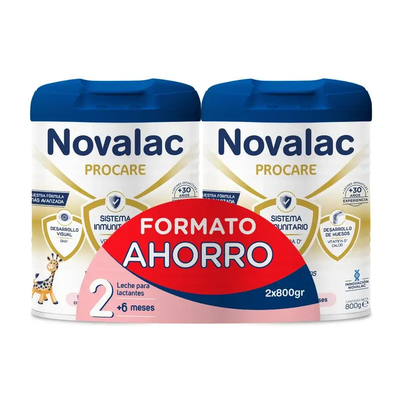 Novalac Procare 2 – pokračovacie mlieko – výhodné balenie 2 × 800 g