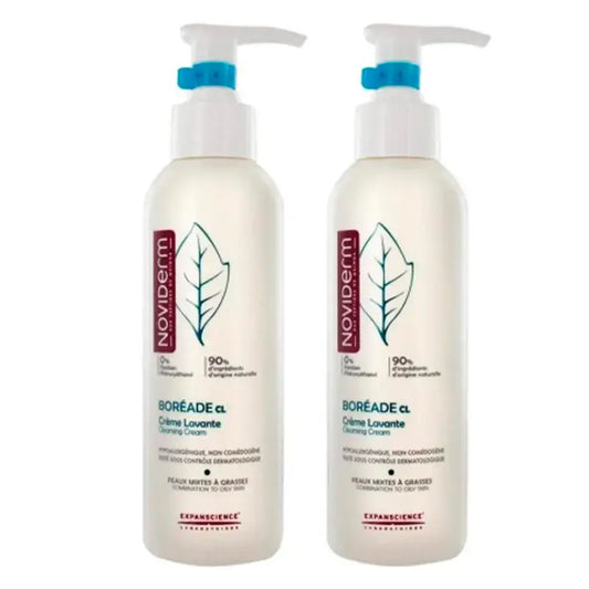 Noviderm Boreade čistiaci krém, balenie 2 x 200 ml