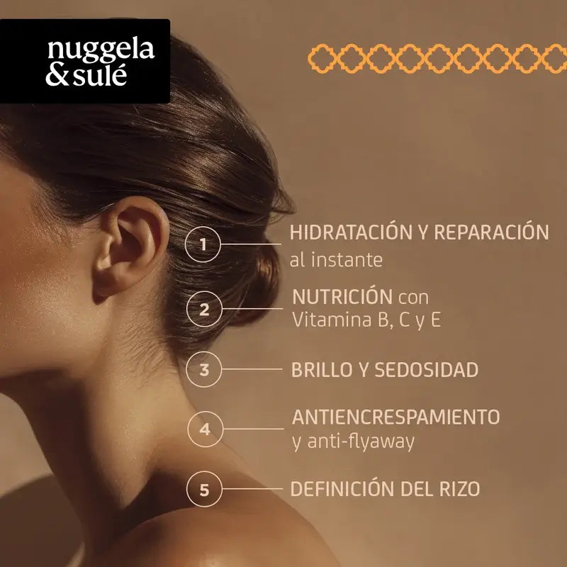 Nuggela & Sule Amber Hair Oil – vlasový olej s baobabom a karité, 30 ml.