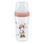 Fľaša Nuk Perfect Match PP so silikónovým náustkom, 0–6 mesiacov, prietok M, Mickey Mouse, červená, 260 ml