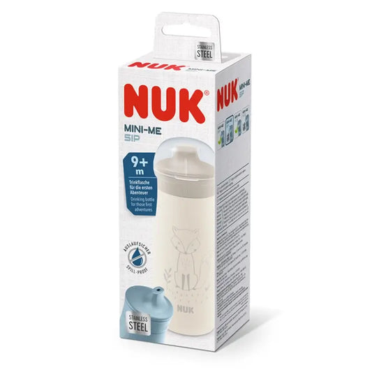 Fľaša Nuk Mini-Me Sip z nehrdzavejúcej ocele s motívom líšky, 300 ml