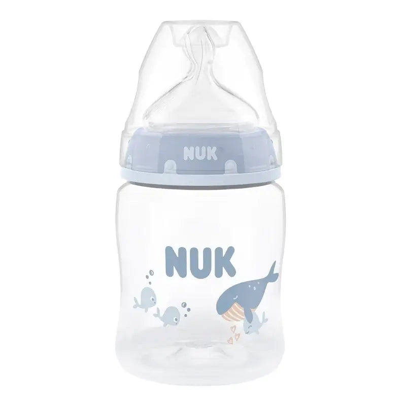 NUK First Choice+ Fľaša 150 ml, cumlík S 0m+, veľryba
