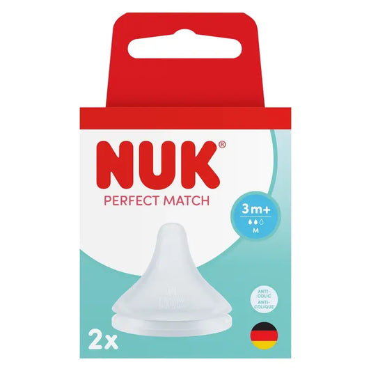 NUK Perfect Match silikónová cumlík, prietok M, od 3 mesiacov, 2 ks