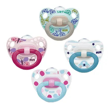 NUK Classic Happy Days Silicone Pacifier 6-18 Months, 2 units