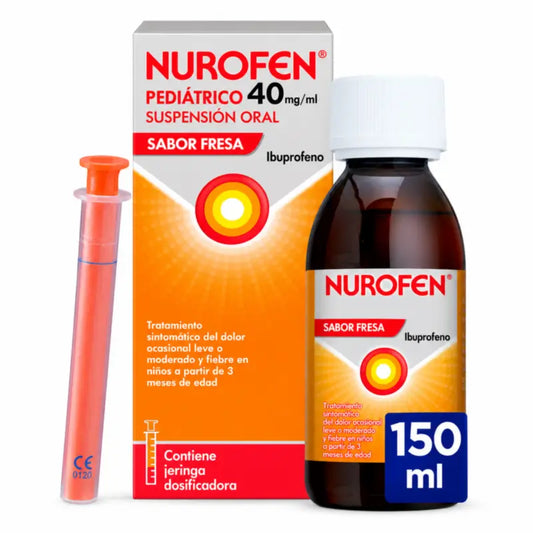 Nurofen Pediátrico 40 mg/ml suspenzia s príchuťou jahody 150 ml
