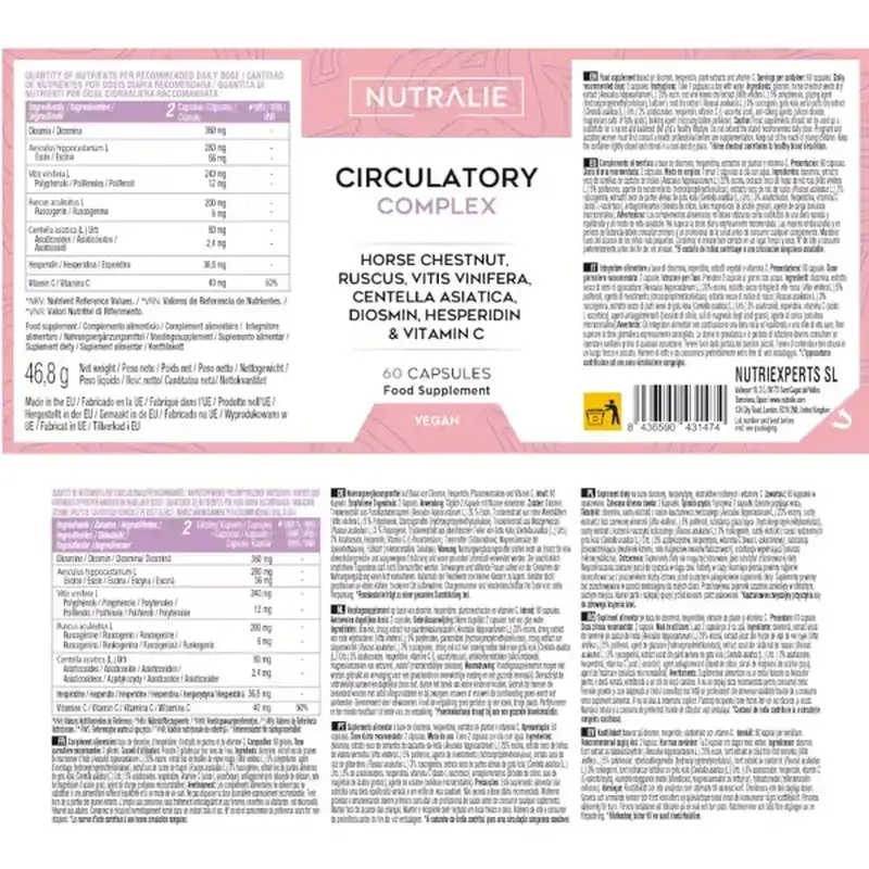 Nutralie Circulatory Complex s diosmínom + hesperidínom, 60 kapsúl