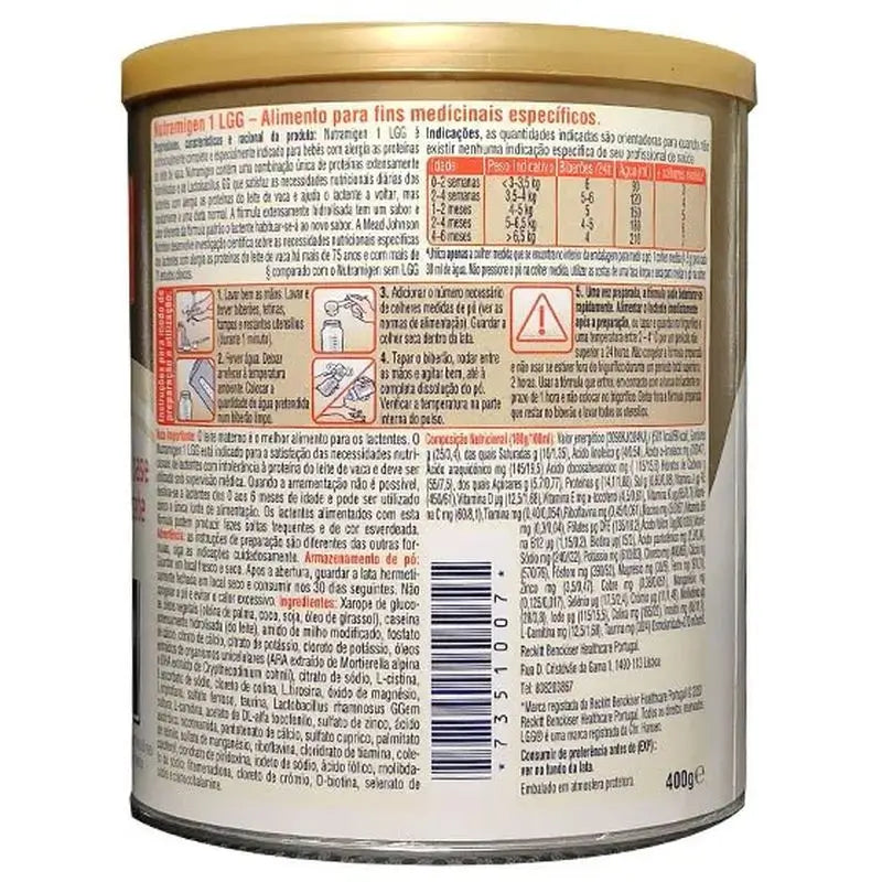 Nutramigen 1 Lgg hypoalergická, 400 g
