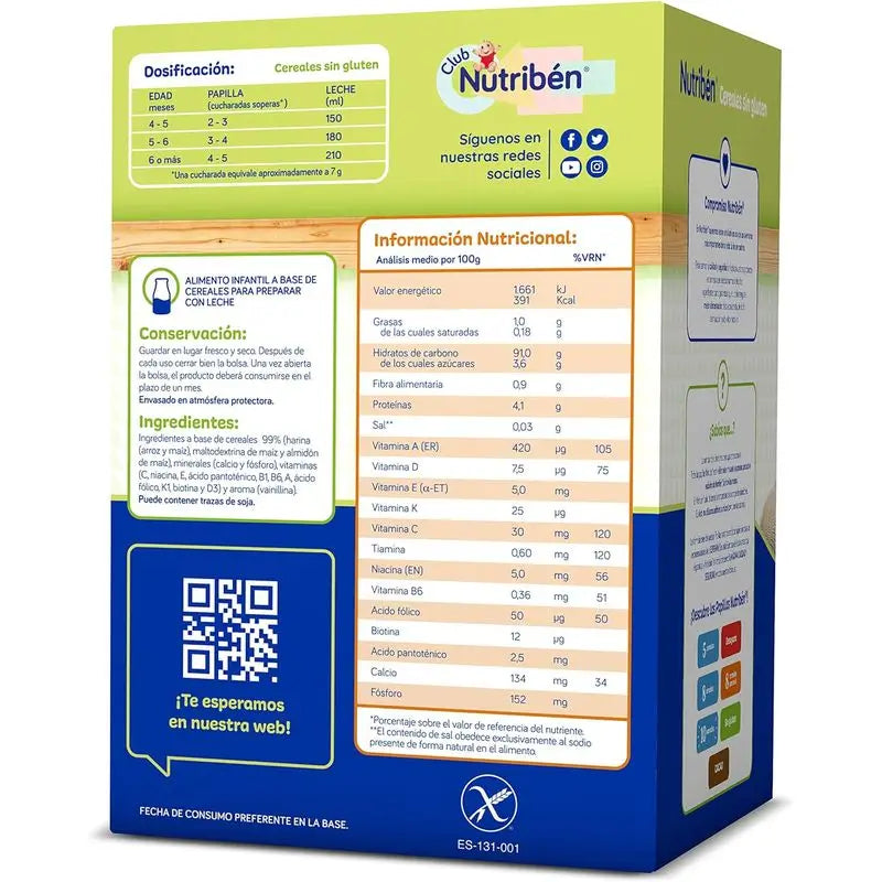 Nutriben Bezlepková obilná kaša 600 g