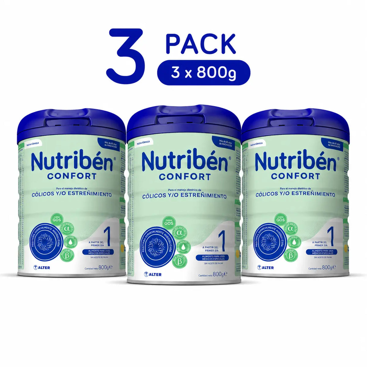 Nutribén Confort 1 Mlieko pre novorodencov, 3 x 800 g