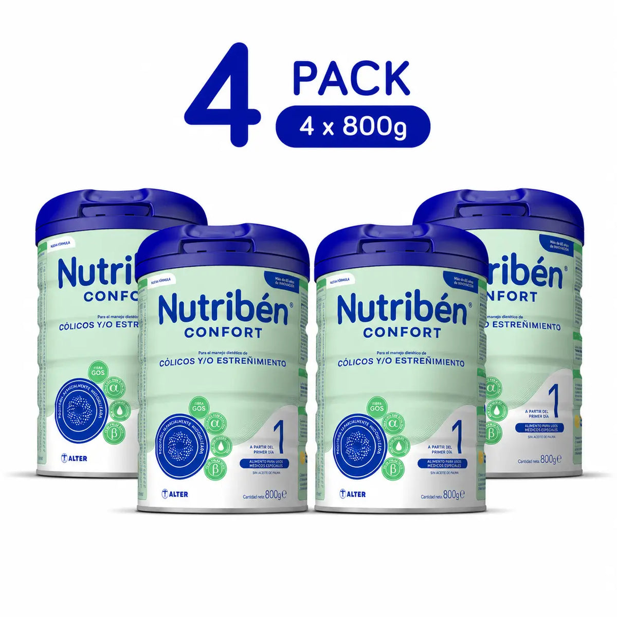 Nutribén Confort 1 Mlieko pre novorodencov, 4 x 800 g