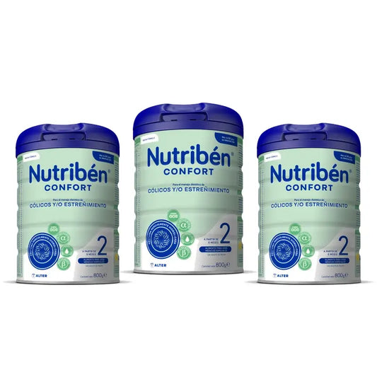 Nutribén Confort 2 – pokračovacie mlieko, 3 x 800 g