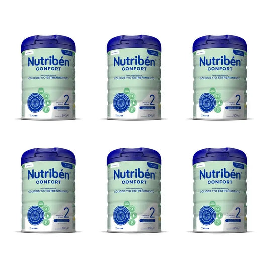 Nutribén Confort 2 – pokračovacia výživa, 6 x 800 g
