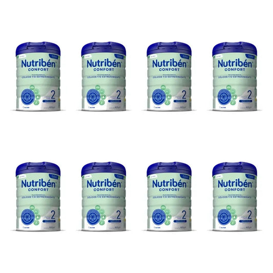 Nutribén Confort 2 – mlieko pre deti v ďalšom veku, 8 x 800 g