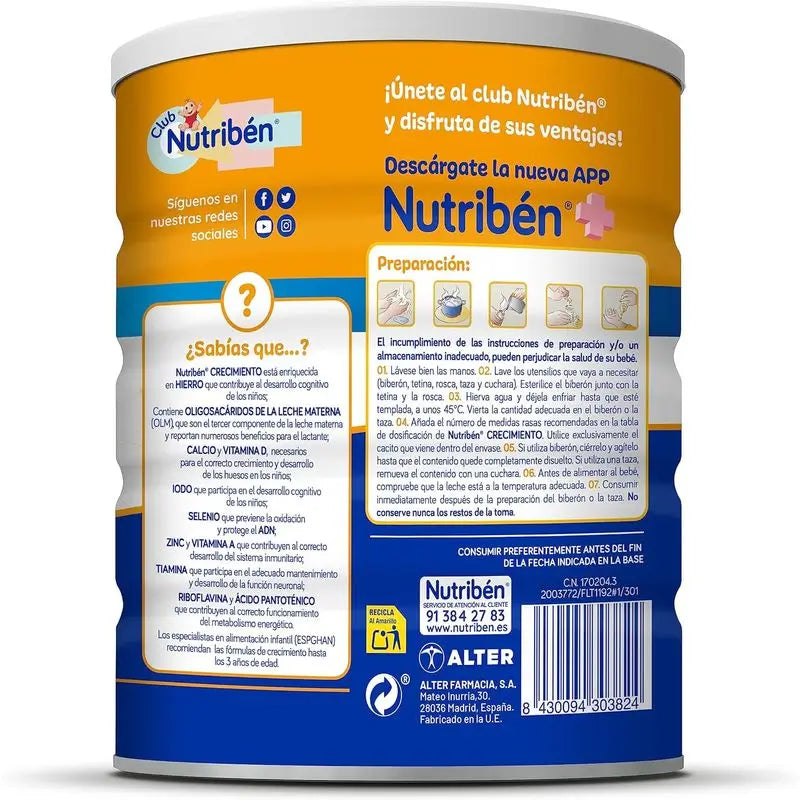 Nutribén Crecimiento Pro+ 3 Mlieko, 800 g