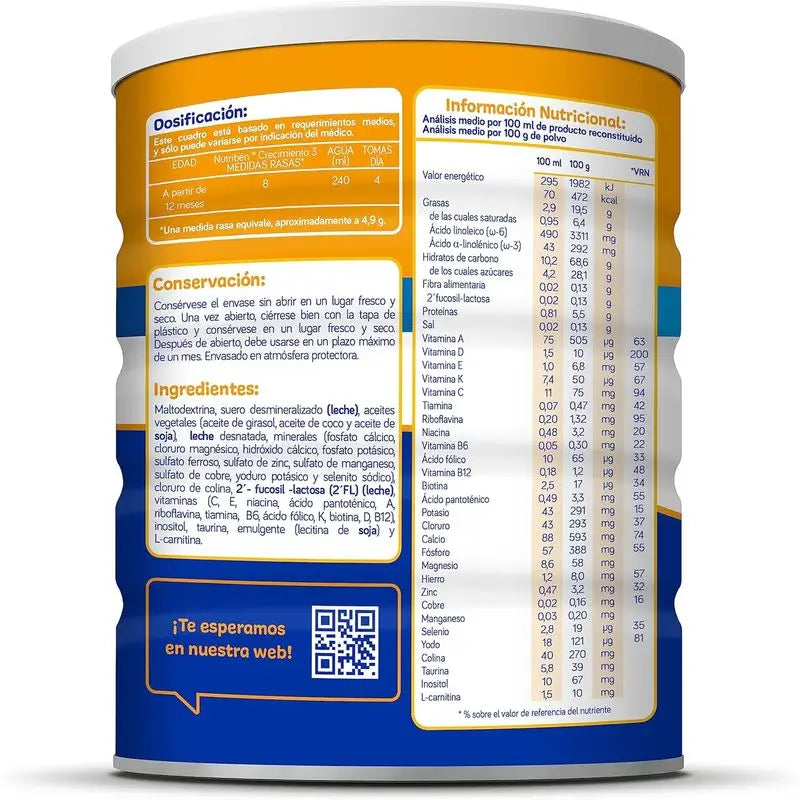 Nutribén Crecimiento Pro+ 3 Mlieko, 800 g