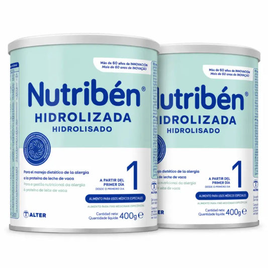 Nutribén Hydrolyzované mlieko 1 – pre začiatok, 2 x 400 g