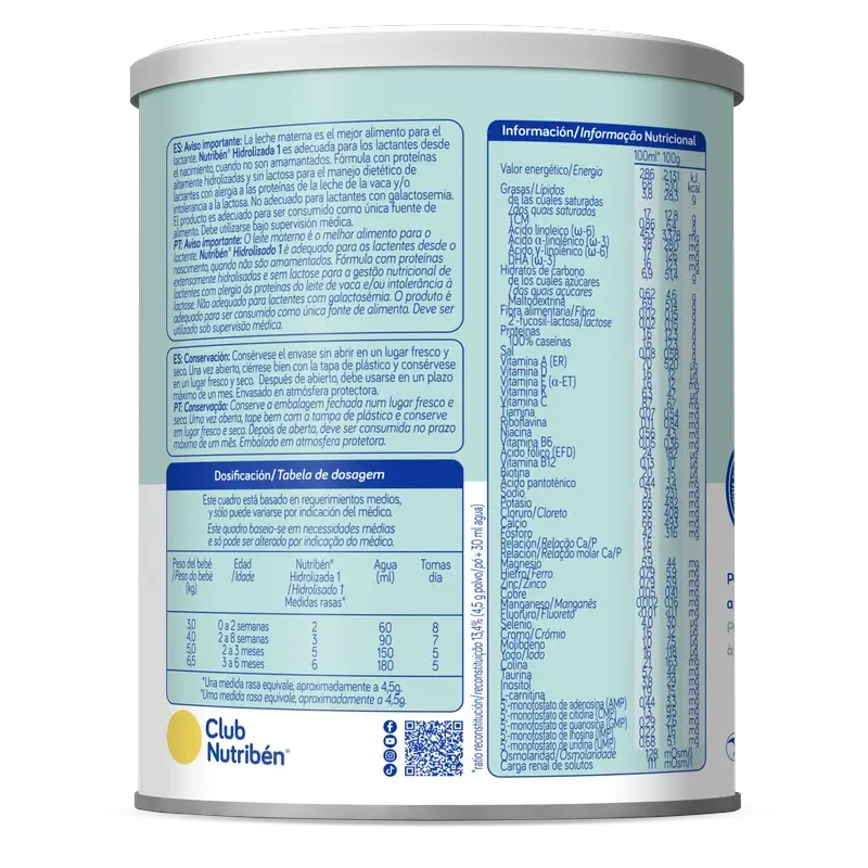 Nutribén Hidrolizované mlieko 1 – pre začiatok, 400 g