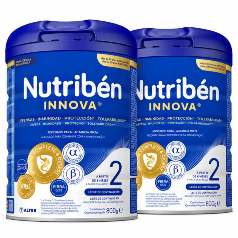 Nutribén Innova 2 – pokračovacie mlieko, 2 x 800 g