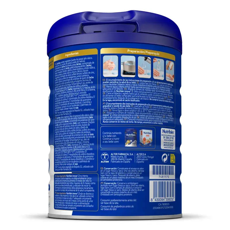 Nutribén Innova 2 – pokračovacie mlieko, 800 g