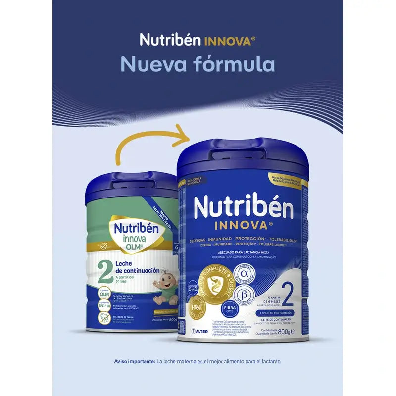 Nutribén Innova 2 – pokračovacie mlieko, 800 g
