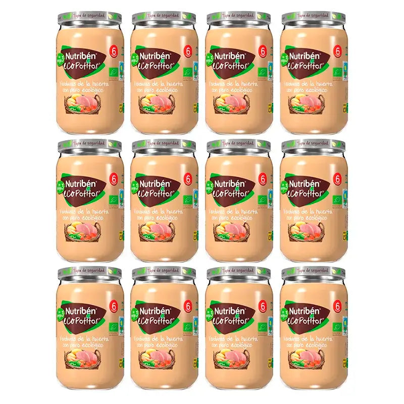 Nutriben Potito Eco – zelenina zo záhrady s morkou, 12 x 235 g