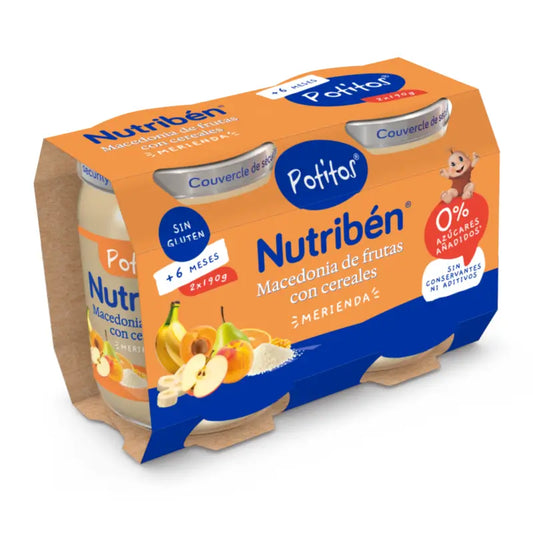 Nutriben balenie ovocného kompótu s obilninami 2 × 190 g