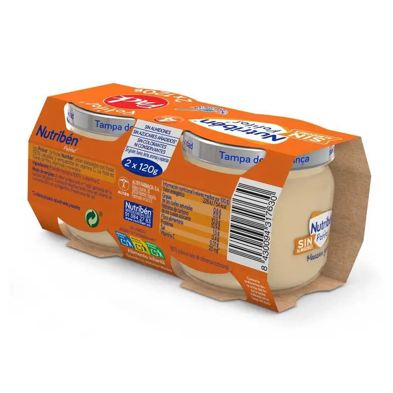 Nutriben Potito – jablko Golden pre dojčatá, 2 x 120 g