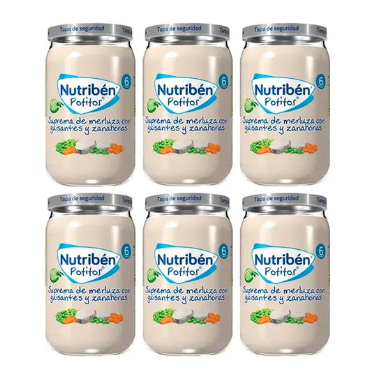 Nutriben Potito Suprema – filé z merlúzy s hráškom a mrkvou, 6 x 235 g