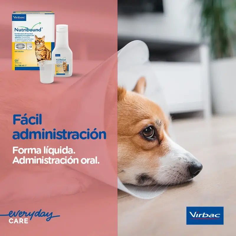 Virbac Nutribound pre mačky, balenie 3 x 150 ml