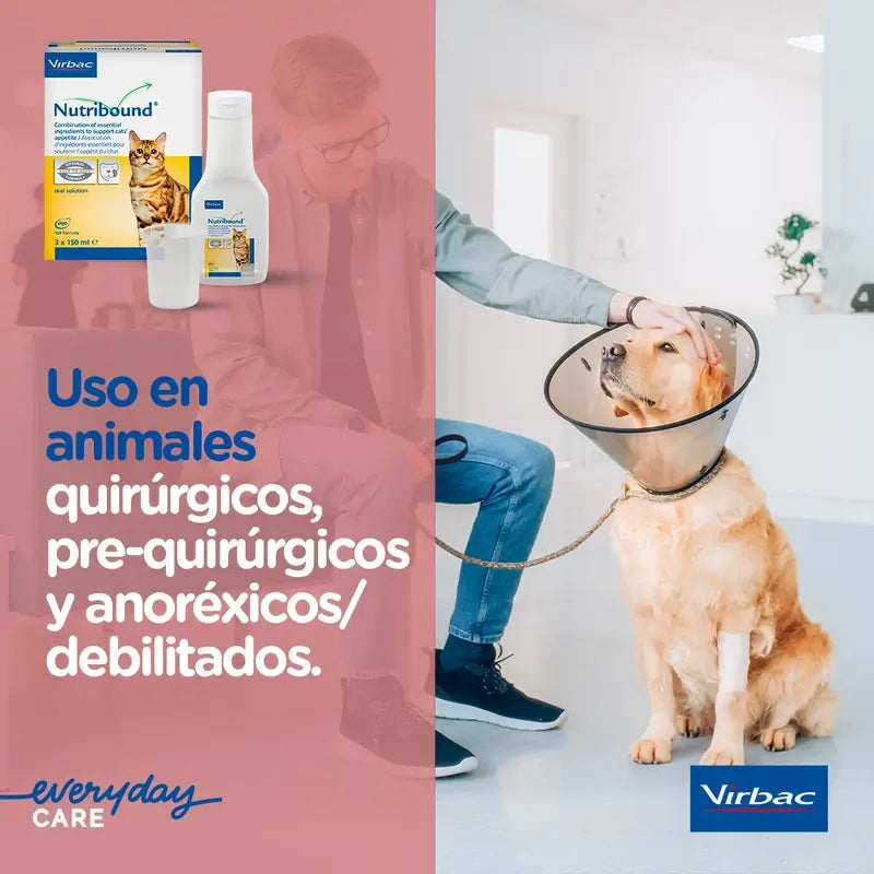 Virbac Nutribound pre mačky, balenie 3 x 150 ml