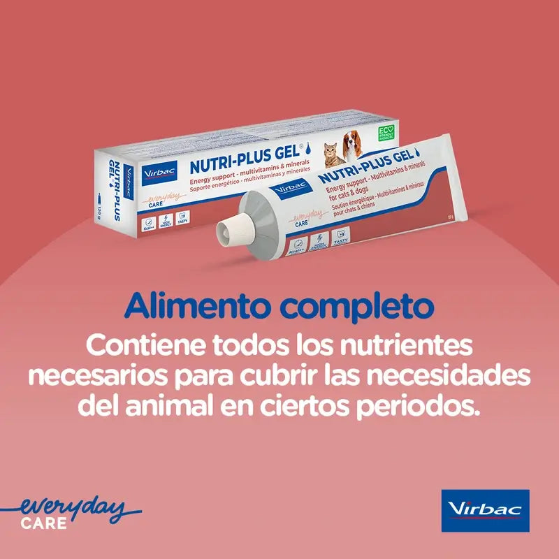 Virbac Nutriplus Gel 120 g, doplnok stravy pre psov a mačky