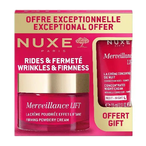 Nuxe Sada Merveillance Lift – krém v prášku s liftingovým účinkom (Pn) 50 ml + nočný krém 15 ml, 65 ml