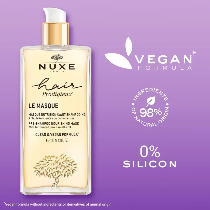 Nuxe Hair Prodigieux® Výživná maska pred umývaním vlasov, 125 ml