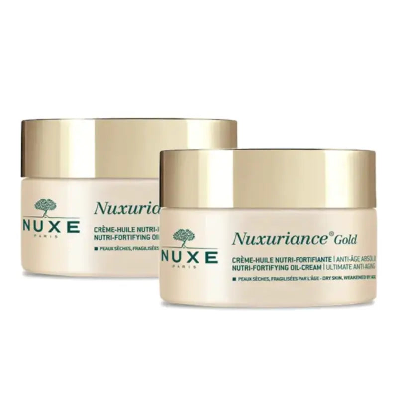 Nuxe Nuxuriance Gold výživný a posilňujúci krém-olej, balenie 2 x 50 ml