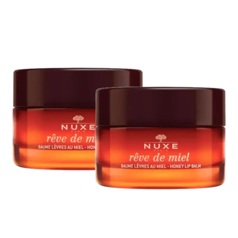 Nuxe Rêve de Miel – ultra-výživný a regeneračný balzam na pery s medom, balenie 2 x 15 ml