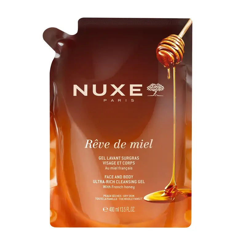 Nuxe Rêve de Miel Čistiaci gél na tvár a telo – náplň 400 ml