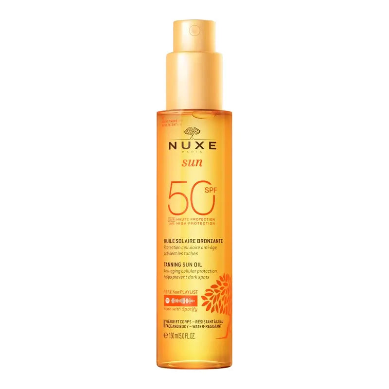 Nuxe Sun Opalovací olej na tvár a telo SPF 50