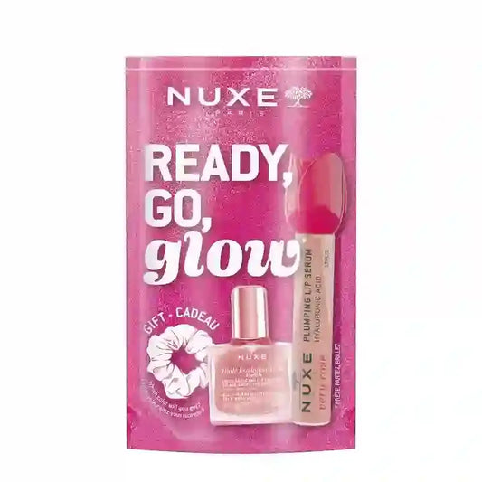 Nuxe Very Rose Glow On The Go – ružová sada: rúž + kvetinový olej 