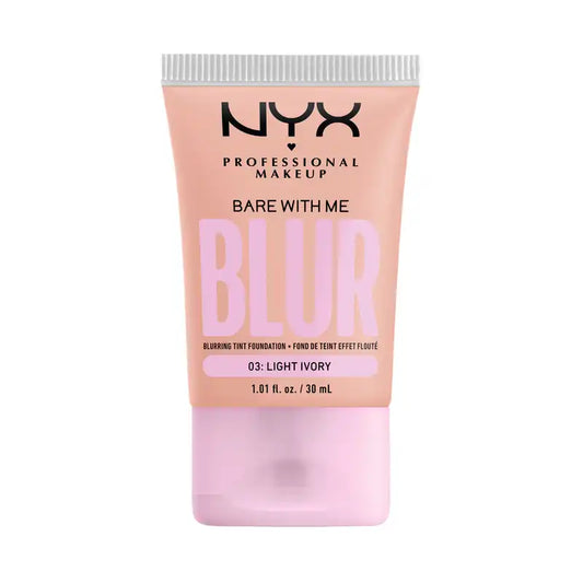 Nyx Bare With Me Blur Skin Tint, rozmazávajúci podklad pod make-up, matný efekt, odtieň Light Ivory, 30 ml