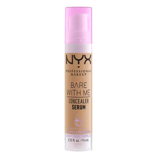 Nyx Bare With Me Serum Concealer, odtieň Medium. Vegánska receptúra. K dispozícii v 12 odtieňoch. , 9,6 ml