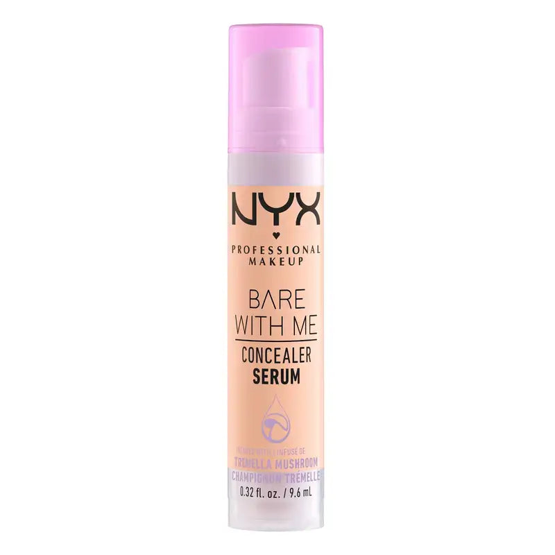 Nyx Bare With Me Serum Concelear, odtieň Medium Vanila. Vegánska zložka. K dispozícii v 12 odtieňoch. , 9,6 ml