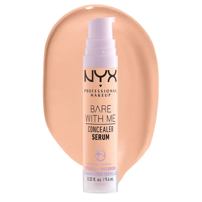 Nyx Bare With Me Serum Concelear, odtieň Medium Vanila. Vegánska zložka. K dispozícii v 12 odtieňoch. , 9,6 ml